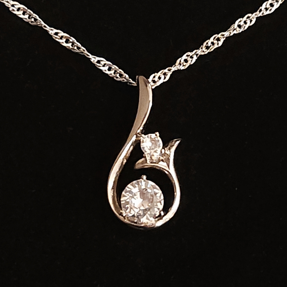 Sterling Silver Unique Pendant Necklace